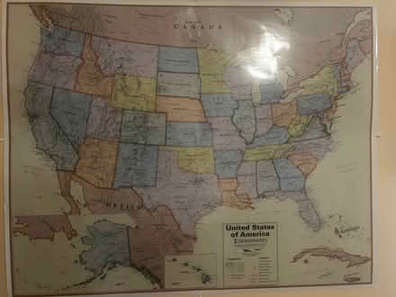 Photo of free US map wall poster (Potomac MD) #1