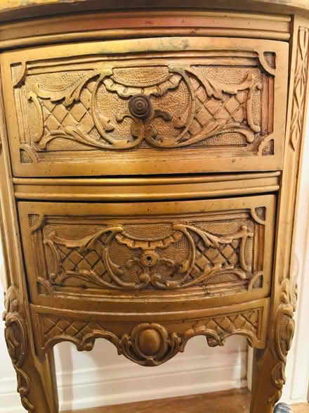 Photo of free Gold painted accent table (North Hollywood) #2