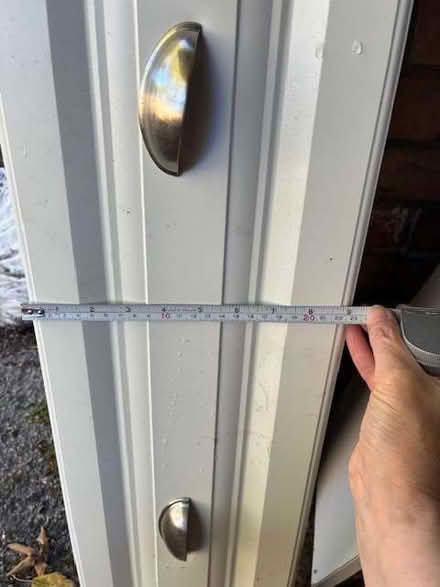 Photo of free White drawer front with metal handles. (Headington Quarry OX3) #1