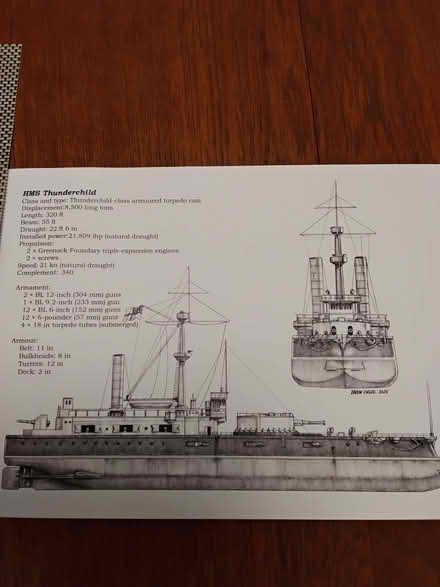 Photo of free "Chart" of HMS Thundercloud from War of the Worlds (Eastcote HA4) #1