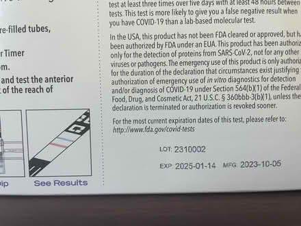 Photo of free Covid 19 test kits (2) (85/Saratoga Ave) #2
