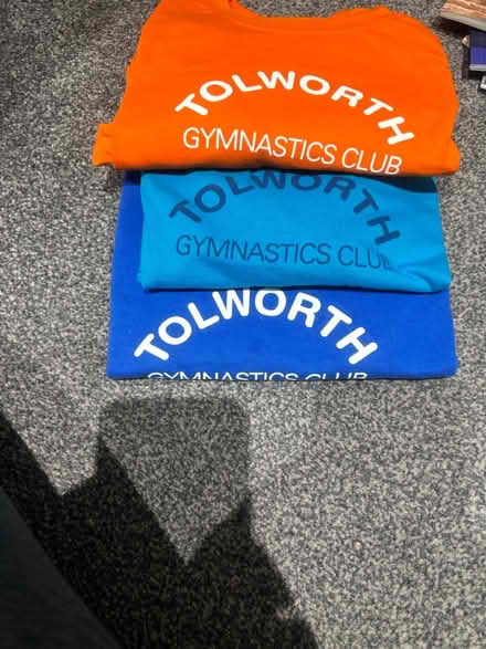 Photo of free Tolworth Gymnastics club tshorts (KT9 Chessington) #1