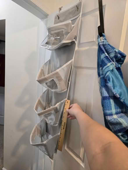 Photo of free Two grey hanging pocket shelves (Capitol Heights) #1