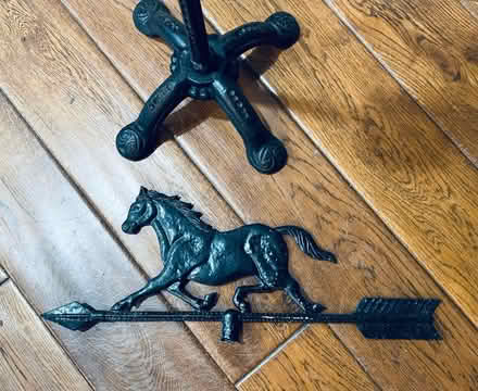 Photo of free Cast Iron Horse Weathervane & Stand (Reston, VA) #2
