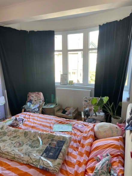 Photo of free Dark blue curtains - ikea 2 pairs (Walthamstow E17) #1