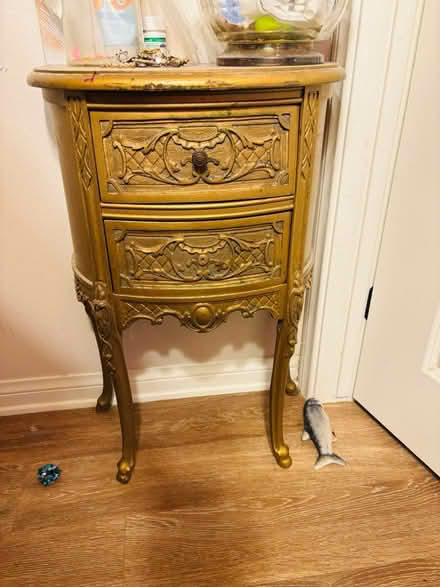 Photo of free Gold painted accent table (North Hollywood) #1