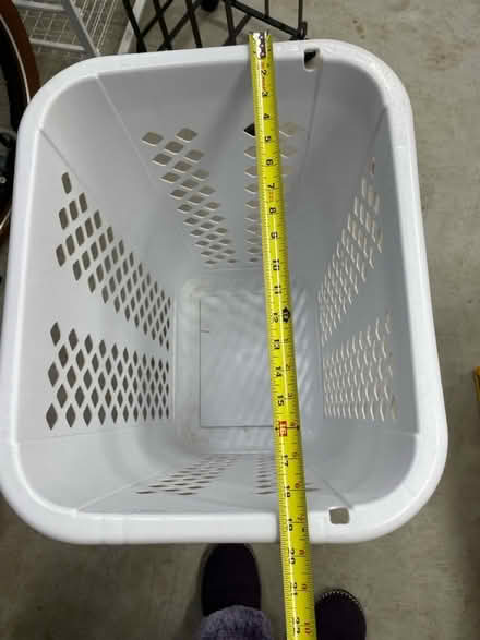Photo of free Tall plastic hamper/ basket (Central Ave/ Orchard) #3