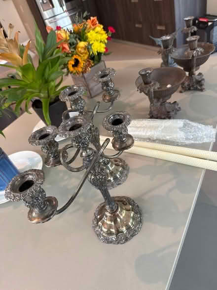 Photo of free Candle holder with bees wax candle (Vienna, lawyer rd) #1