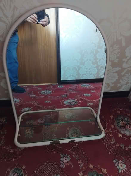 Photo of free Bathroom mirror and glass shelf (Netherfield, Kendal LA9) #1