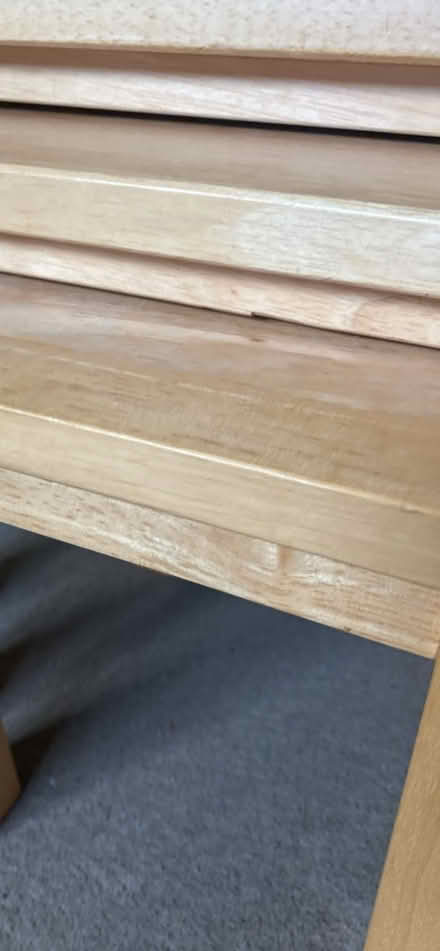 Photo of free Nest of Tables - oak (Greenfields close, TN37) #4