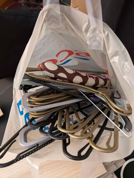 Photo of free Bag of clothes hangers (The Cedars Estate WD3) #1