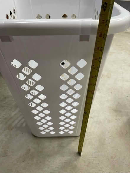 Photo of free Tall plastic hamper/ basket (Central Ave/ Orchard) #2