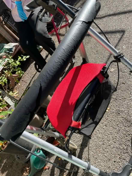 Photo of free Walking frame with wheels and seat (Welham Green AL9) #3