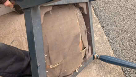 Photo of free Antique blue chair (Priory Ward EX2) #2