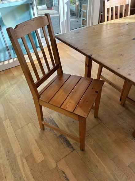 Photo of free Wooden table and 6 chairs (Woodingdean BN2) #2