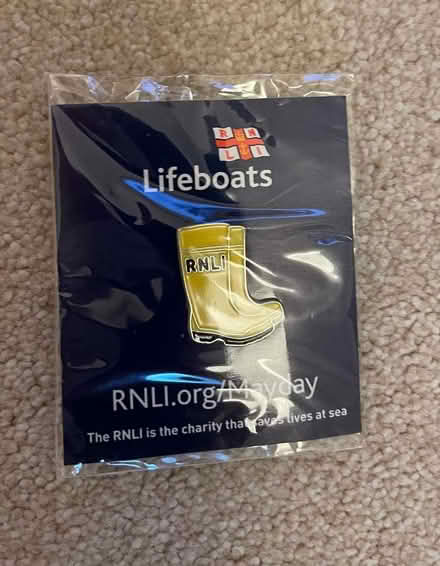 Photo of free BADGE - RNLI yellow wellingtons (Charlton SE18) #1