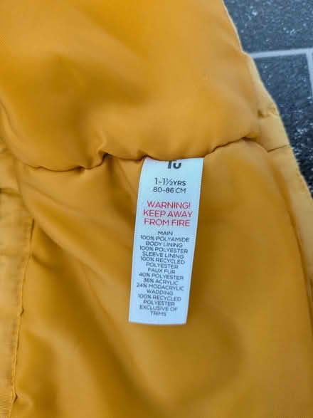 Photo of free Boys coat, age 12-36m VGC (Home PO15) #2