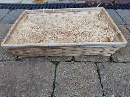 Photo of free Natural wood woven presentation basket. (Berkhamsted HP4) #1