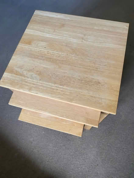 Photo of free Nest of Tables - oak (Greenfields close, TN37) #1