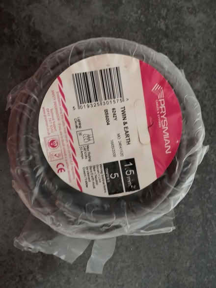 Photo of free Twin & Earth electrical cable (Llanelli SA15) #1