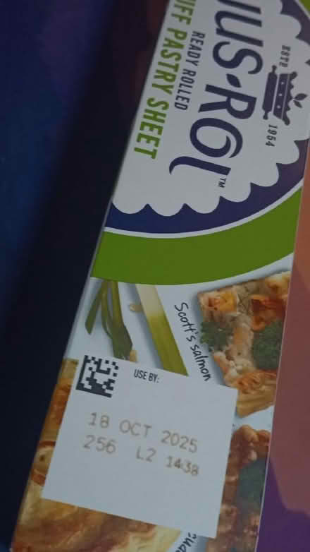 Photo of free Jus-Rol Puff Pastry Sheet EXP. 18 Oct 2025 (Hendon NW4) #3