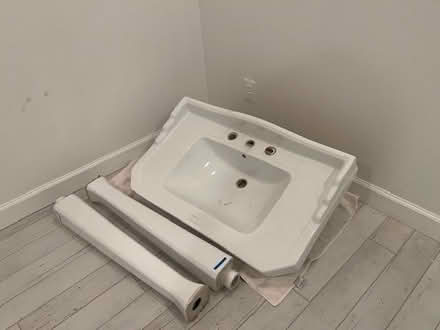 Photo of free Console Bathroom Sink (D St. and 6th St. NE) #3