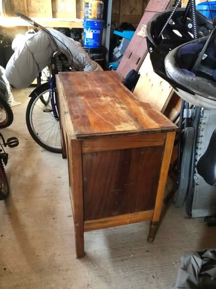 Photo of free small antique wooden desk (Wateridge Village) #2