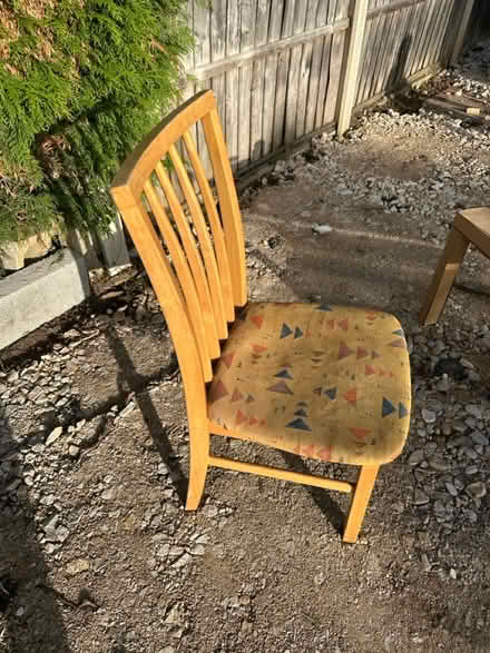 Photo of free 6 chairs, foldable to 4 chairs tabl (Ng8 2qn) #2