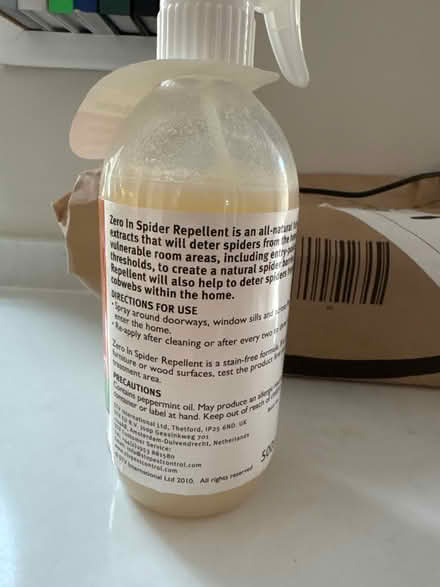 Photo of free Spider repellent spray (Romsey) #2
