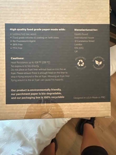 Photo of free 8 boxes of air fryer disposable paper liners (Halton LA2) #3