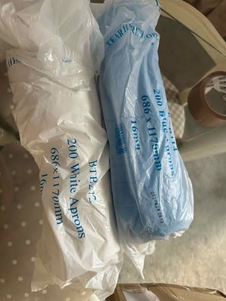 Photo of free Sanitizer and aprons (S6 Hillsborough) #2