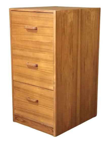 Photo of free Two wood filing cabinets; 3 drawers (Belmont) #3