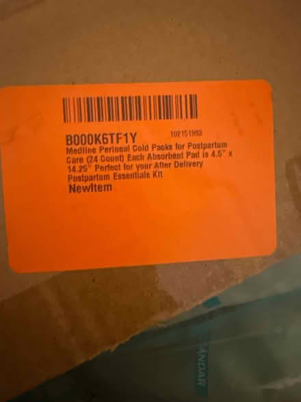Photo of free Perineal cold pack- post-partum use (South Hingham near route 3) #3