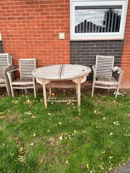 Photo of free Table and chairs (Stafford ST17) #1