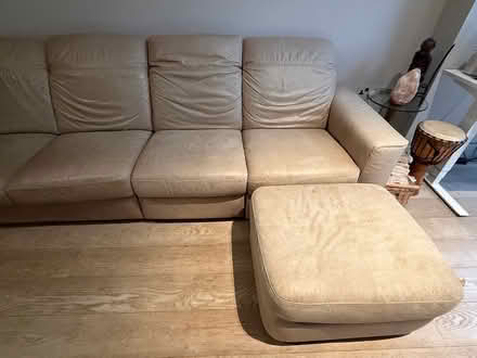 Photo of free 5 seater leather Natuzzi sofa (W8 5JR) #3