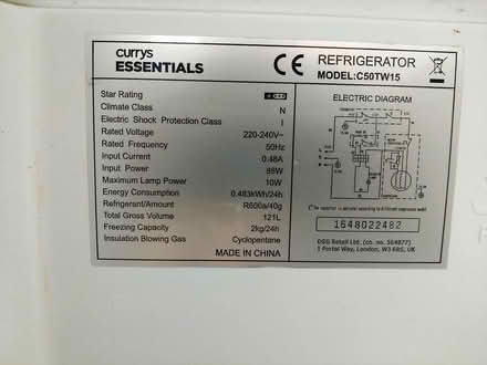 Photo of free Fridge/freezer (Kennington, SE11) #2