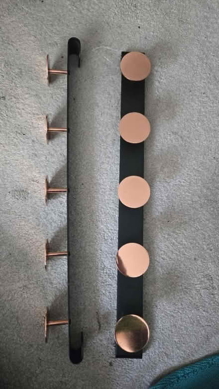 Photo of free New copper and black coat hooks (Guildford GU1) #2