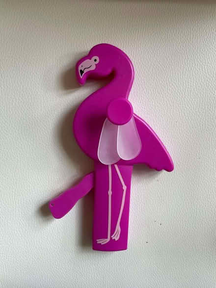 Photo of free FAN - Hand pumped cheerful flamingo fan (Charlton SE18) #1