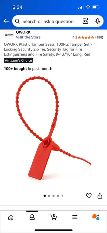 Photo of free ~95 Plastic Tamper Seals (Adams Morgan) #2