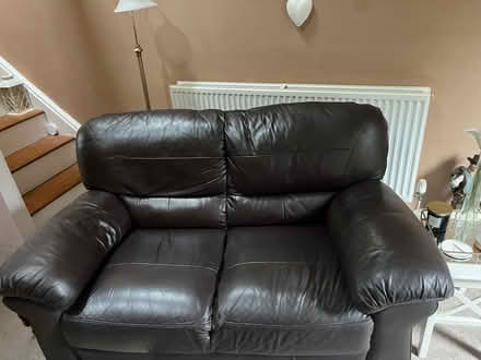 Photo of free 2 Seater Leather Sofa (Penrith CA11) #1
