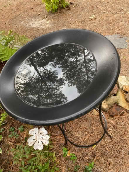 Photo of free Bird bath, Black wrought iron base (ITP-Buckhead Margaret Mitchell) #3