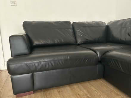 Photo of free Leather Sofa (Stepney Green E1) #2