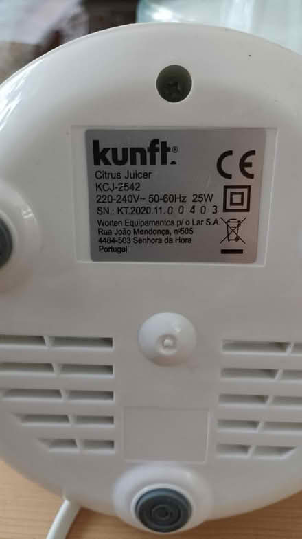 Photo of free Electric Citrus juicer (South reading RG2) #4