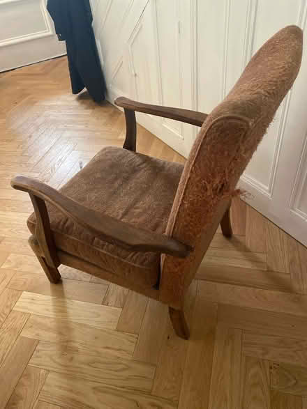 Photo of free Vintage fireside armchair (L17 Sefton Park area) #2