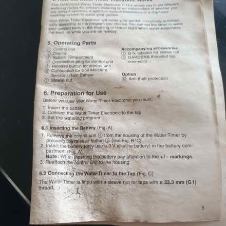 Photo of free gardena watering system (Northop Hall CH7) #1