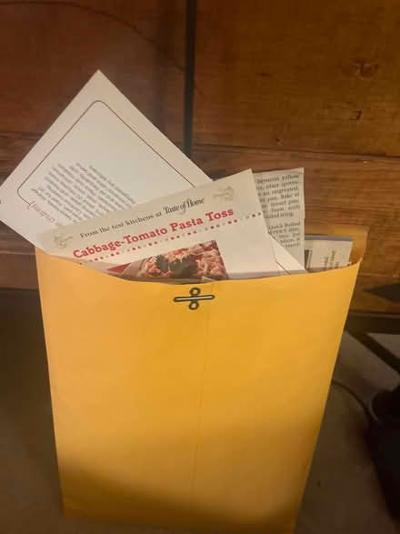 Photo of free 3 Manila Envelopes Full of Recipes (Lakewood) #4