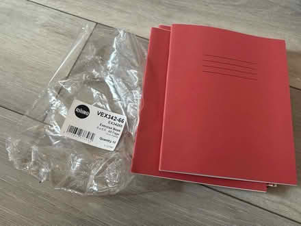 Photo of free 9 blank approx A5 size primary school exercise books (Lower Walkley S6) #1