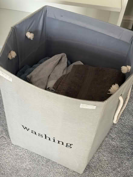 Photo of free Laundry Basket & Towels (TW16) #1