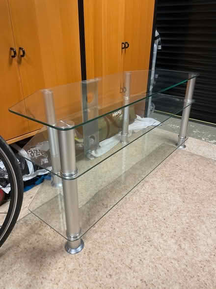 Photo of free Glass TV stand (Lincoln, LN1) #1