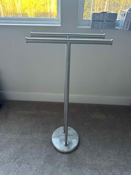 Photo of free Standing Towel holder (White plains) #2